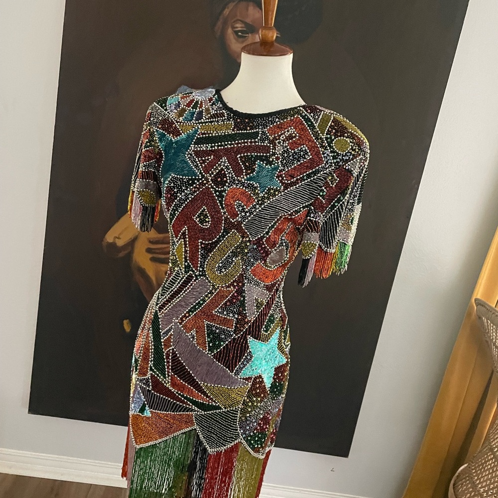 Colorful Beaded Dress
